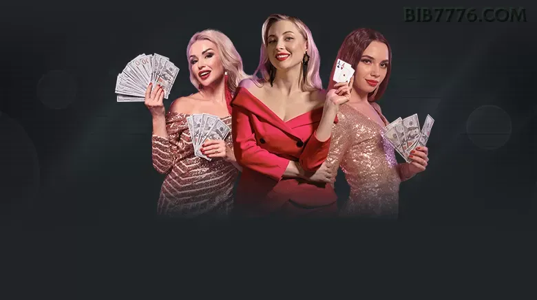 Imagem promocional do cassino online da bib777 mostrando jogos ao vivo